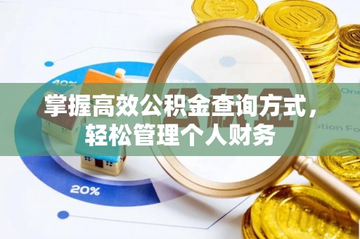 路桥掌握高效公积金查询方式，轻松管理个人财务