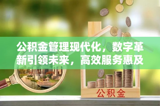 路桥公积金管理现代化，数字革新引领未来，高效服务惠及民生