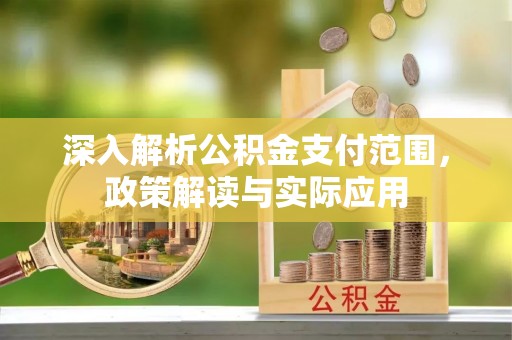 路桥深入解析公积金支付范围，政策解读与实际应用