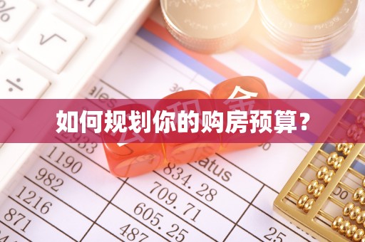 路桥如何规划你的购房预算？