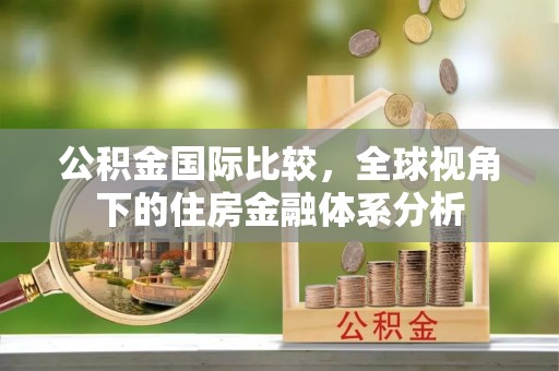 路桥公积金国际比较，全球视角下的住房金融体系分析